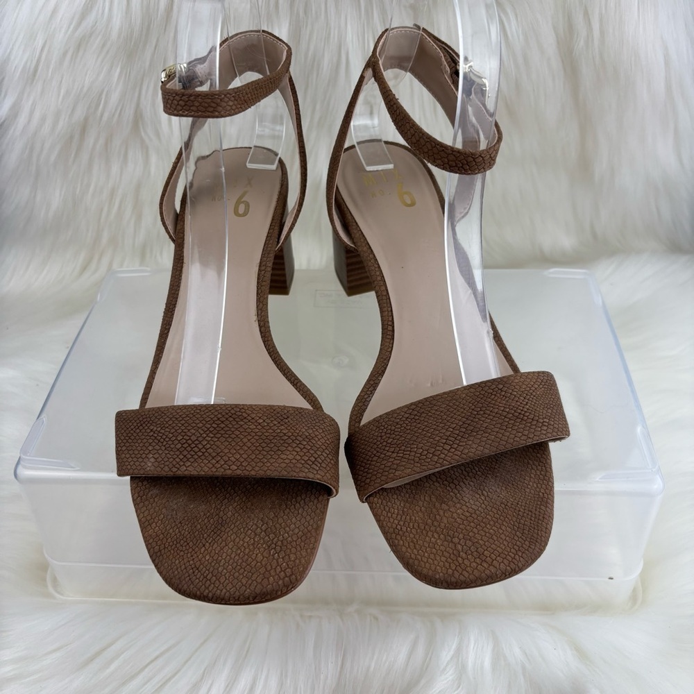 MIX NO.6 SUEDE HELLS SANDALS WOMANS SIZE 8.5